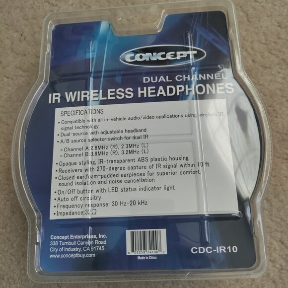 New Concept Dual Channel IR Wireless Headphones CDC-IR 10 - Picture 2 of 2